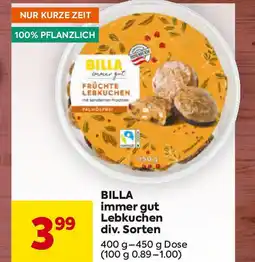 Billa BILLA immer gut Lebkuchen Angebot