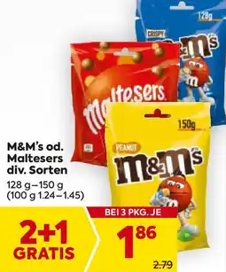 Billa M&M's od. Maltesers Angebot