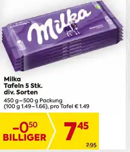 Billa Milka Tafeln 5 Stk. Angebot