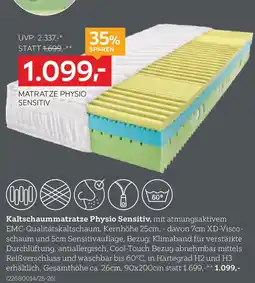 XXXLutz Kaltschaummatratze Physio Sensitiv Angebot