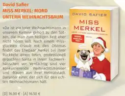 Müller David Safier MISS MERKEL: MORD UNTERM WEIHNACHTSBAUM Angebot