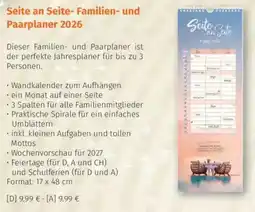 Müller Seite an Seite- Familien- und Paarplaner 2026 Angebot