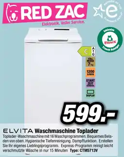 Red Zac ELVITA Waschmaschine Toplader Angebot