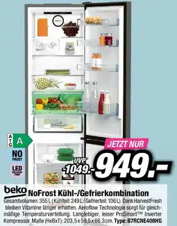 Red Zac beko NoFrost Kühl-/Gefrierkombination Angebot