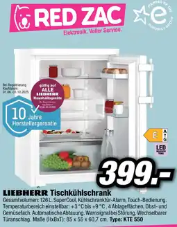 Red Zac LIEBHERR Tischkühlschrank Angebot