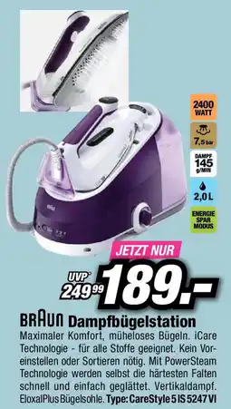 Red Zac BRAUN Dampfbügelstation Angebot
