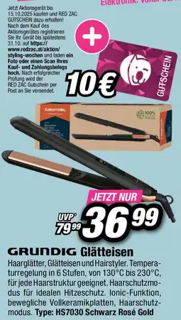 Red Zac GRUNDIG Glätteisen Angebot