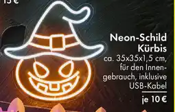 TEDi Neon-Schild Kürbis Angebot