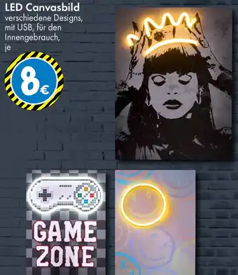 TEDi LED Canvasbild Angebot