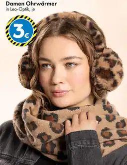 TEDi Damen Ohrwärmer in Leo-Optik Angebot