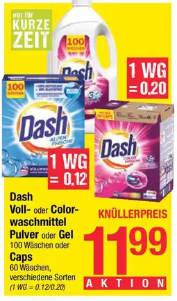 Maximarkt Dash Voll oder Color waschmittel Pulver oder Gel Angebot