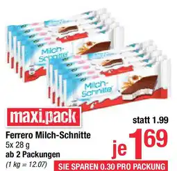 Maximarkt Ferrero Milch-Schnitte Angebot