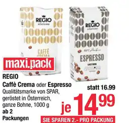 Maximarkt Regio caffè crema oder espresso Angebot