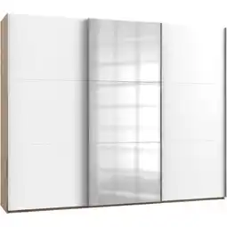 Möbelix Schwebetürenschrank 300cm Level, Weiß/eiche Dekor Angebot