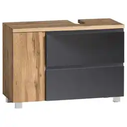 Möbelix Waschbeckenunterschrank Varese B: 85 Cm Grau/eiche Wotan Angebot