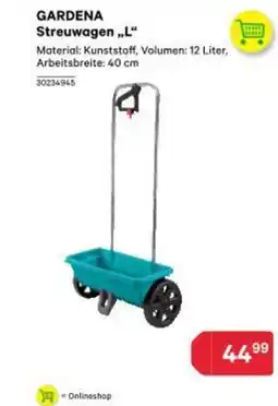 BayWa Gardena streuwagen Angebot