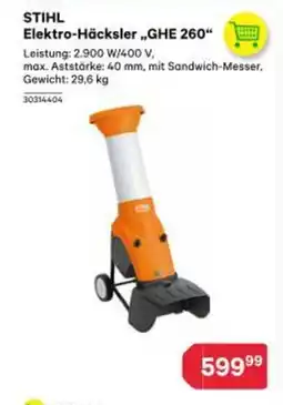 BayWa Stihl elektro-häcksler Angebot