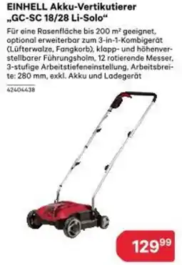 BayWa Einhell akku-vertikutierer Angebot