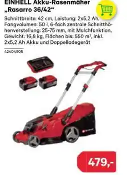 BayWa Einhell akku-rasenmäherrasarro Angebot