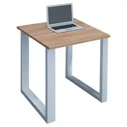 Möbelix Schreibtisch Lona L: 80 cm Weiß/Eiche Angebot