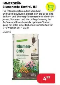 BayWa Immergrün blumenerde torffrei Angebot