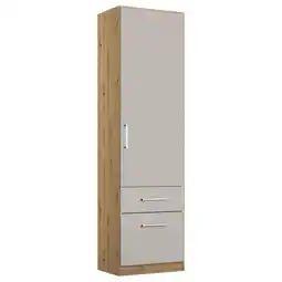Möbelix Drehtürenschrank 47 cm Berlin Eiche Dekor/Hellgrau Angebot