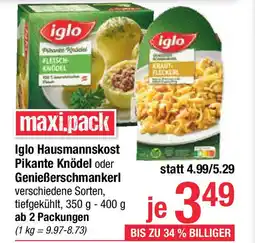 Maximarkt Iglo hausmannskost pikante knödel Angebot