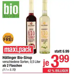 Maximarkt Höllinger bio-sirup Angebot