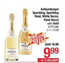 Maximarkt Schlumberger sparkling, sparkling rosé, white secco Angebot