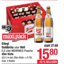 Maximarkt Stiegl goldbräu oder hell Angebot