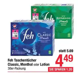 Maximarkt Feh taschentücher classic, menthol oder lotion Angebot