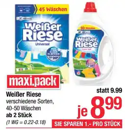Maximarkt Weißer riese Angebot