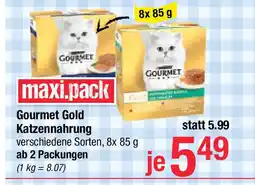 Maximarkt Gourmet gold katzennahrung Angebot