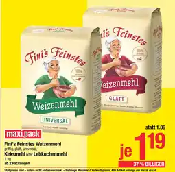 Maximarkt Fini's feinstes weizenmehl Angebot
