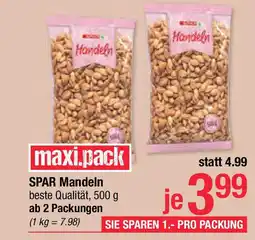 Maximarkt Spar mandeln Angebot