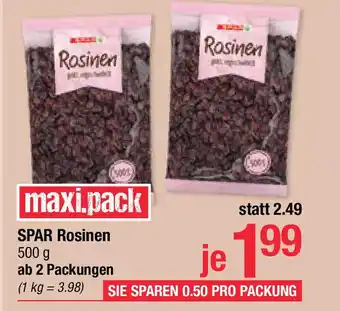 Maximarkt Spar rosinen Angebot
