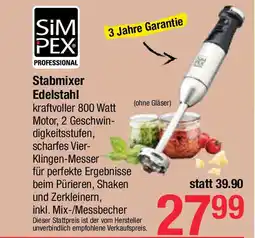 Maximarkt Stabmixer edelstahl Angebot