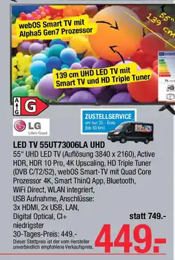 Maximarkt Led tv 55ut73006la uhd Angebot