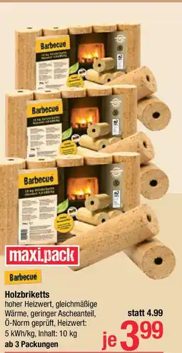 Maximarkt Holzbriketts Angebot