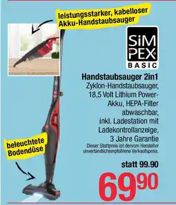 Maximarkt Handstaubsauger 2in1 Angebot