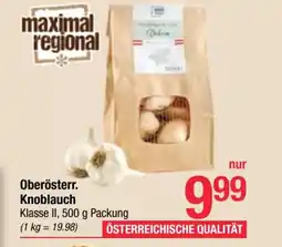 Maximarkt Oberösterr. knoblauch Angebot