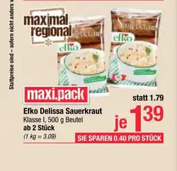 Maximarkt efko delissa sauerkraut Angebot
