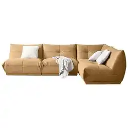 Möbelix Ecksofa Giselle Hellbraun S: 315x210 cm Angebot