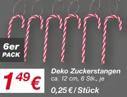 KiK Deko Zuckerstangen Angebot