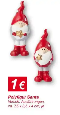 KiK Polyfigur Santa Angebot