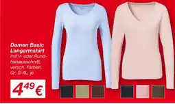 KiK Basic Langarmshirt Angebot