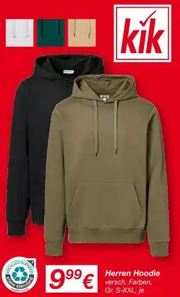 KiK Herren Hoodie Angebot