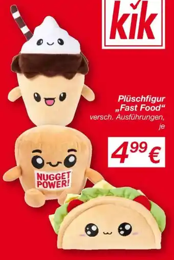 KiK Plüschfigur fast food Angebot