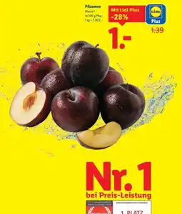 Lidl Pflaumen Angebot