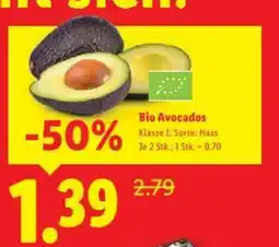 Lidl Bio avocados Angebot